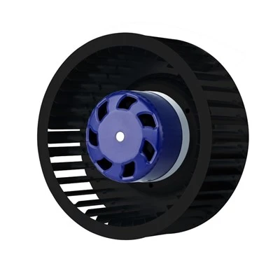 140 mm DC-plast framåtböjd fläkt